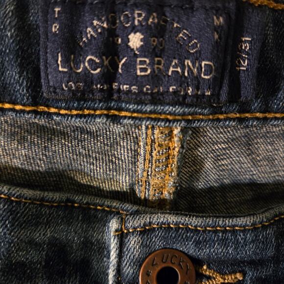 Lucky Brand Sweet Boot Acid Wash Denim Jeans - Size 12/31 - Picture 8 of 8